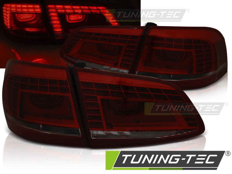 Тюнінгові ліхтарі (стопи діодні) Volkswagen Passat B7 VARIANT RED SMOKE
