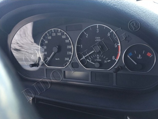 Хром кольца в щиток приборов BMW E46
