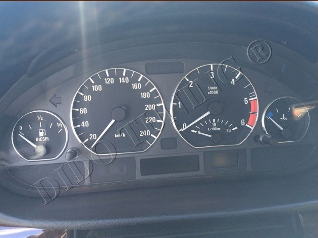 Хром кольца в щиток приборов BMW E46