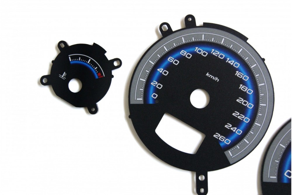 Тюнінгові накладки на шкали приладів Volvo S60 / S70 /S80 / V70 / XC70 / XC90 вар. 1