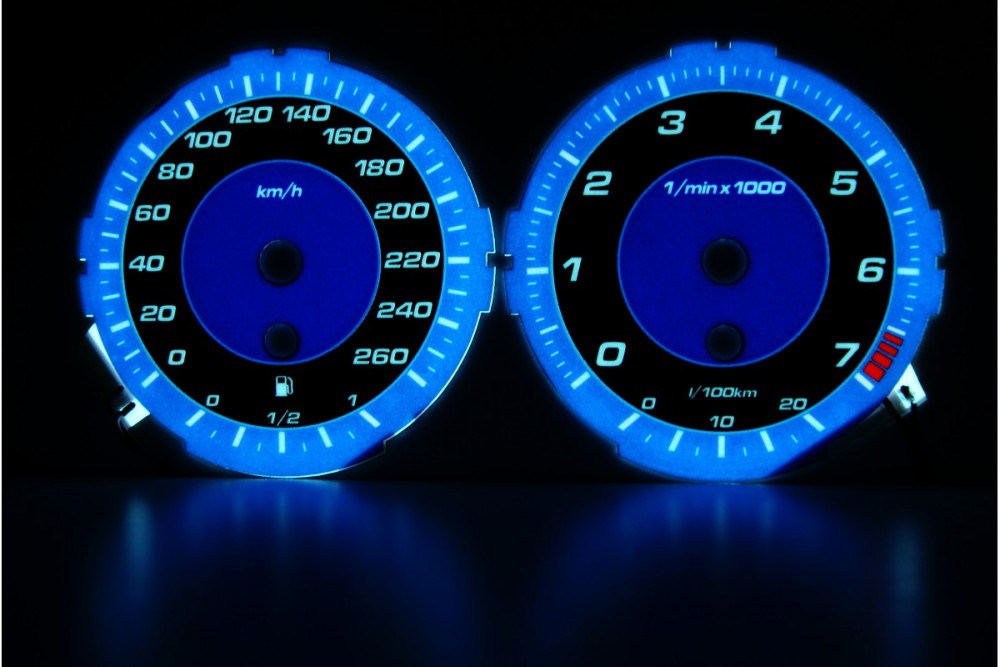Тюнинговые шкалы приборов BMW 3-серии E90 вариант 2