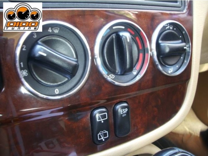 Кольца на ручки печки Mercedes ML W163 дорестайл