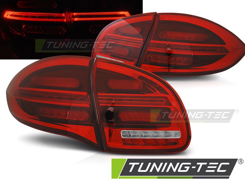 Задні тюнінгові ліхтарі PORSCHE CAYENNE 958 RED WHITE LED