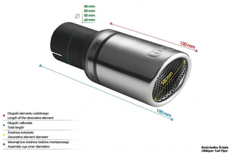 Насадка глушника Ulter N1-101RS діаметром 100 мм