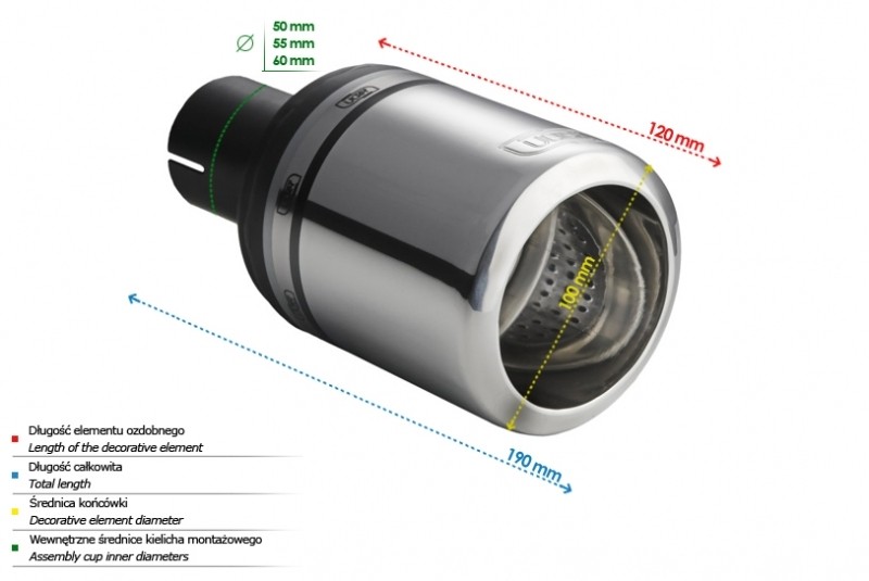 Насадка універсальна кругла Ulter N1-16-1 діаметром 100 мм.