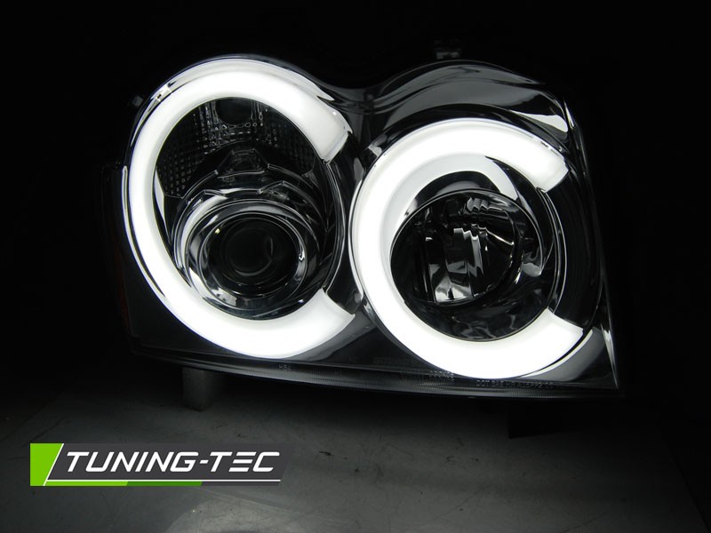 Тюнінг фари передні JEEP GRAND CHEROKEE WK дорестайл TUBE LIGHT