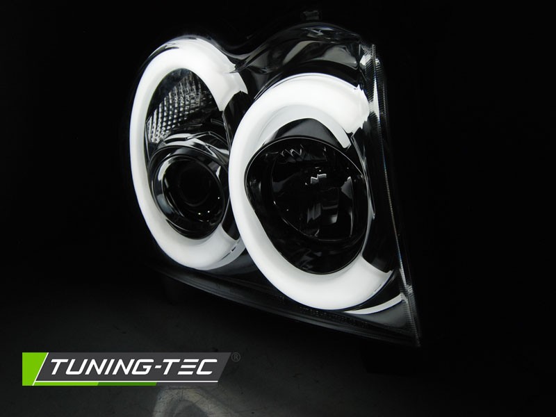 Тюнінг фари передні JEEP GRAND CHEROKEE WK дорестайл TUBE LIGHT