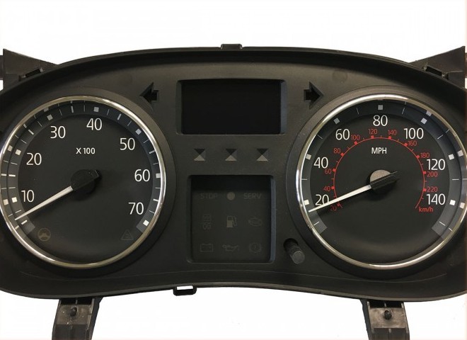 Хром кільця на прилади Renault Clio II / Megane I / Opel Vivaro / Master / Trafic