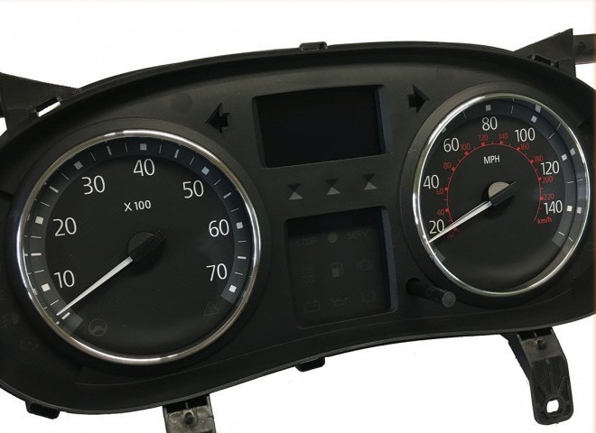 Хром кільця на прилади Renault Clio II / Megane I / Opel Vivaro / Master / Trafic