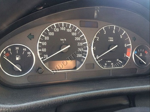 Хром кольца в щиток приборов BMW E36 / Z3