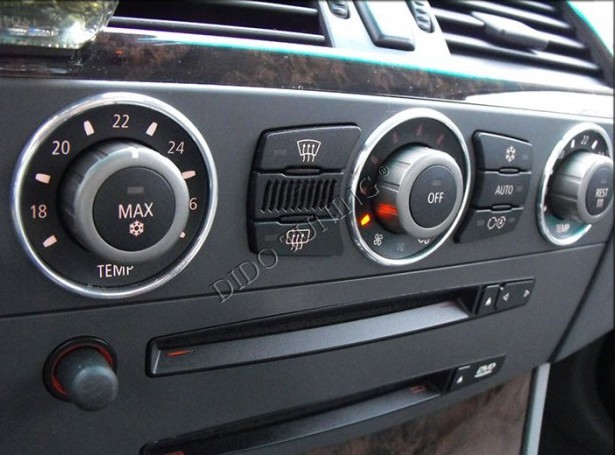 Кільця на ручки пічки BMW E60/E61 поліровані