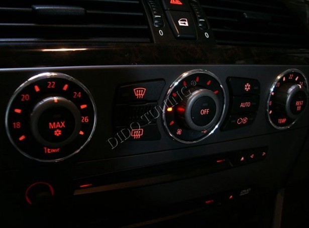 Кільця на ручки пічки BMW E60/E61 поліровані