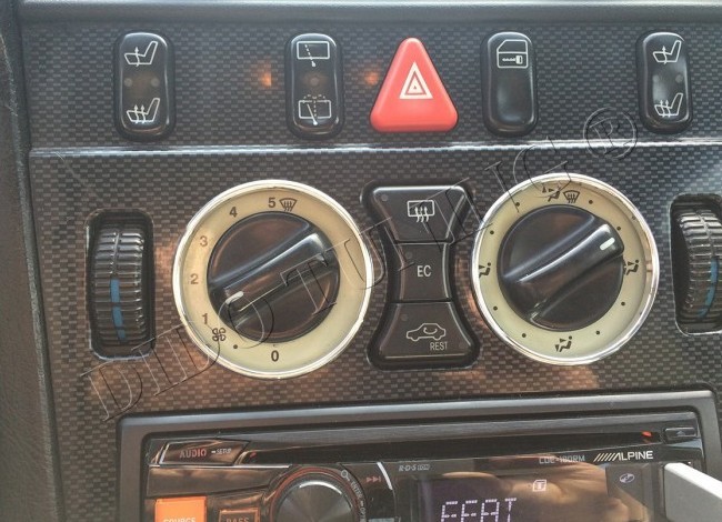 Кільця на ручки пічки Mercedes W202