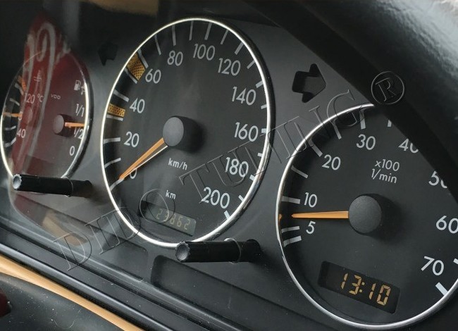 Хром кільця в щиток приладів Mercedes ML W163/Vito W638/Sprinter