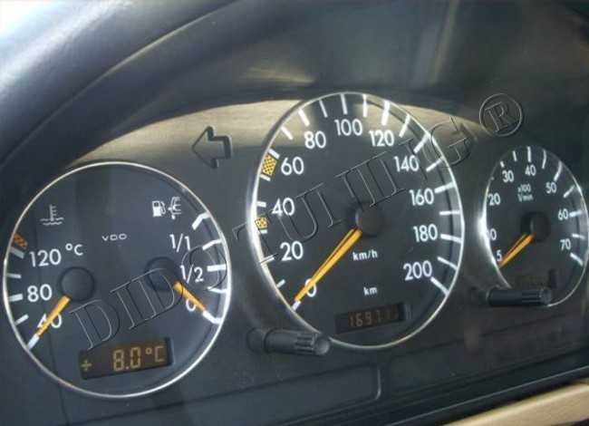 Хром кільця в щиток приладів Mercedes ML W163/Vito W638/Sprinter
