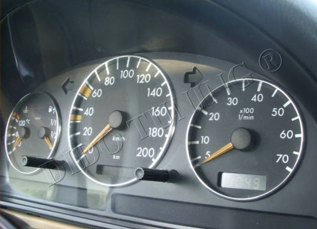 Хром кільця в щиток приладів Mercedes ML W163/Vito W638/Sprinter