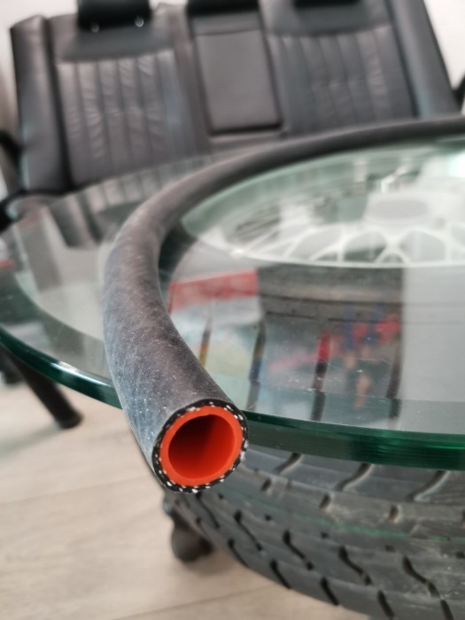 Армований силіконовий вакуумний шланг TurboWorks PRO Black 20мм