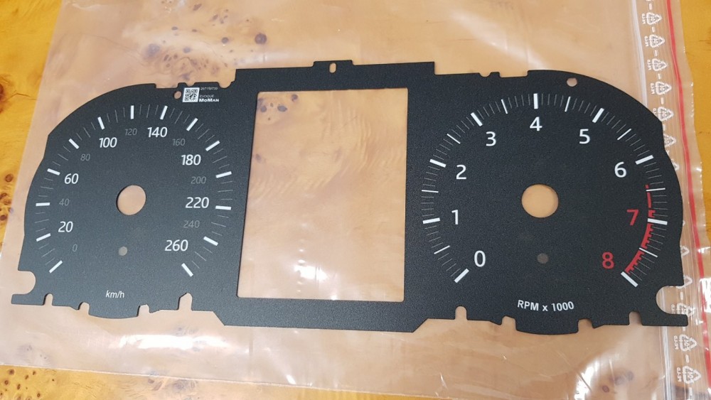 Шкала-замінник з миль на км для Jaguar XE, XF, Range Rover Sport