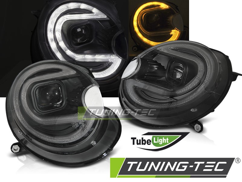 Чорні led фари передні MINI COOPER R55, R56, R57, R58, R59