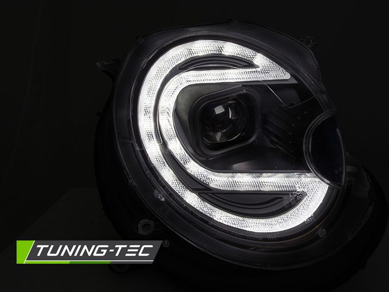 Чорні led фари передні MINI COOPER R55, R56, R57, R58, R59