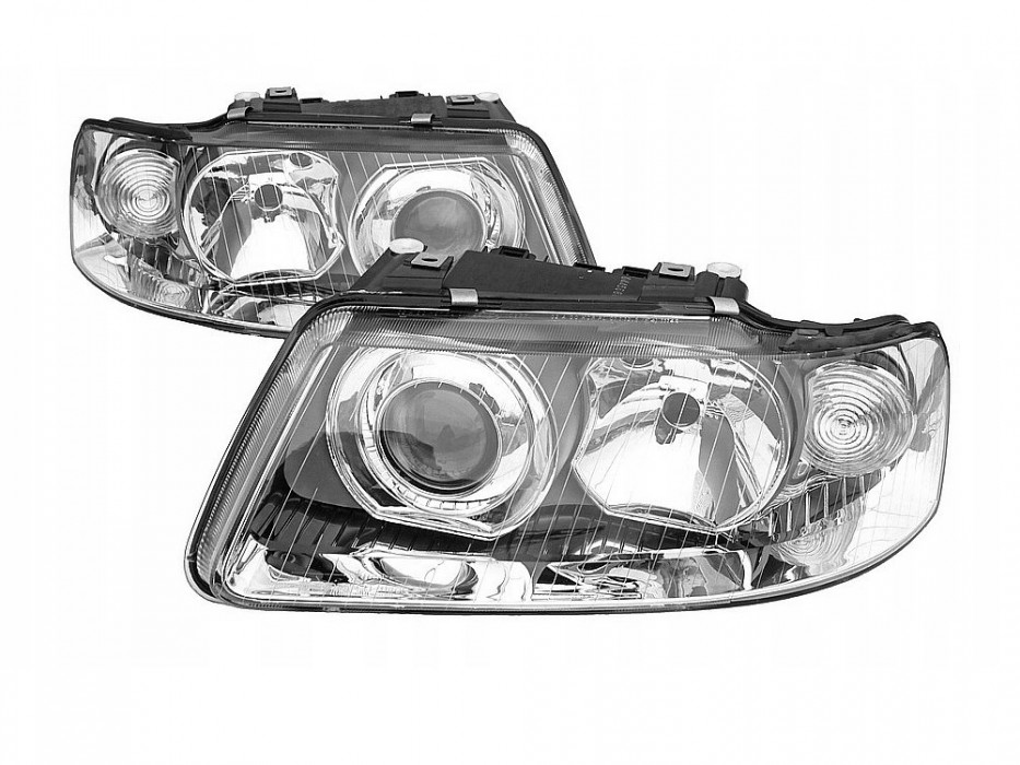 Линзованные фары передние AUDI A3 8L рестайл (DEPO)