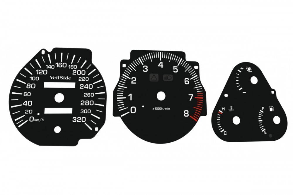 Шкала-замінник миль на кілометри Toyota Supra MK4