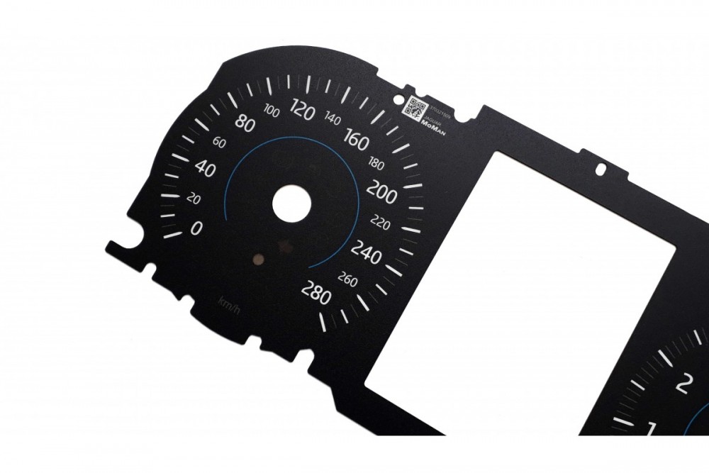 Шкала-замінник з миль на км для Jaguar XE, XF, Range Rover Sport