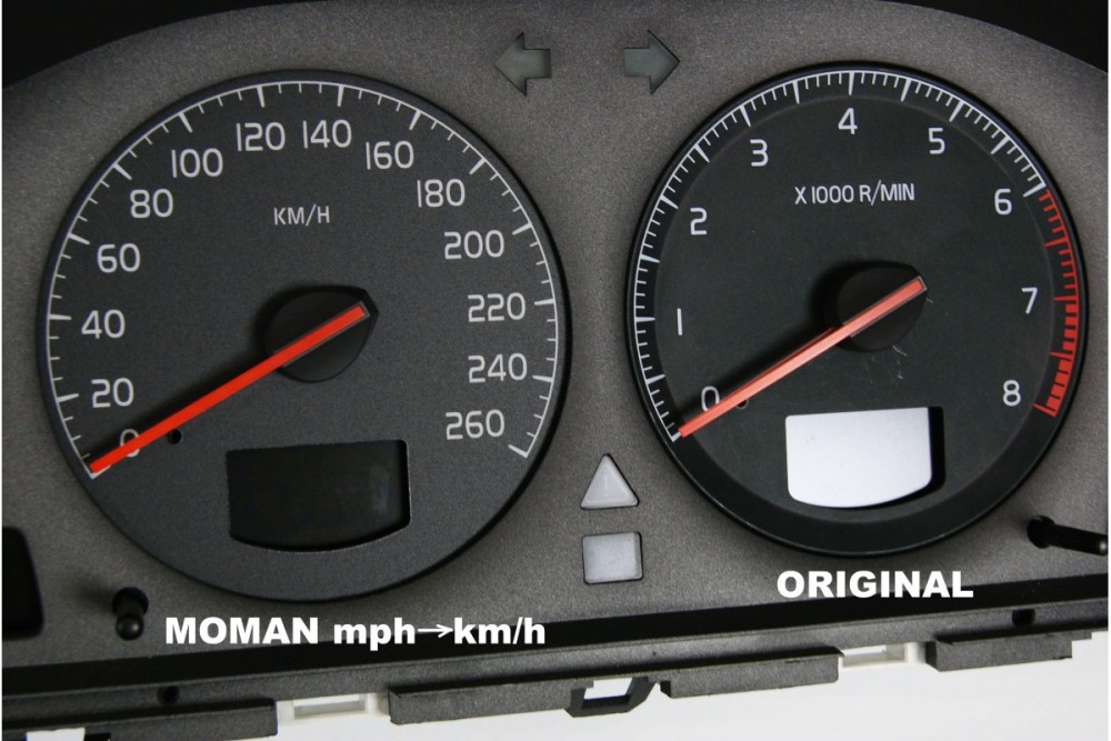 Шкала-замінник миль на км Volvo S60/S70/S80/V70/XC70/XC90