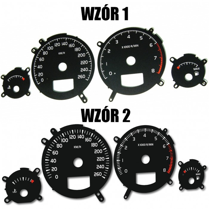 Шкала-замінник миль на км Volvo S60/S70/S80/V70/XC70/XC90