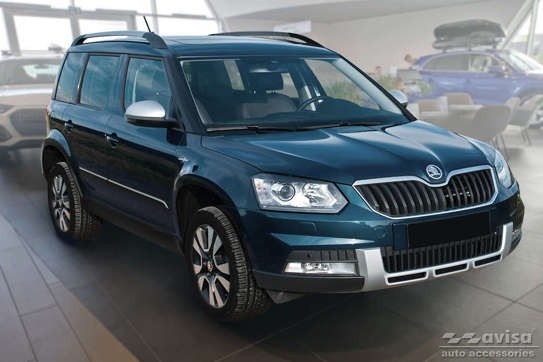 Захисна накладка (ліства) на задній бампер Skoda Yeti 4x4