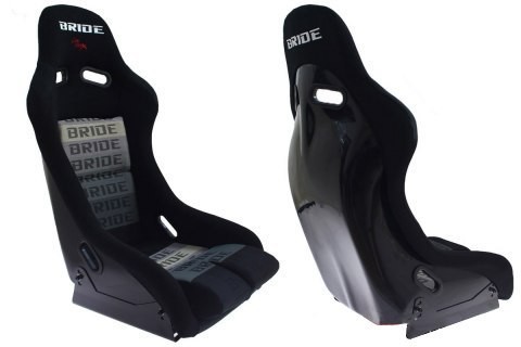 Спортивне сидіння (ковш) GTR Welur Bride Black Grey
