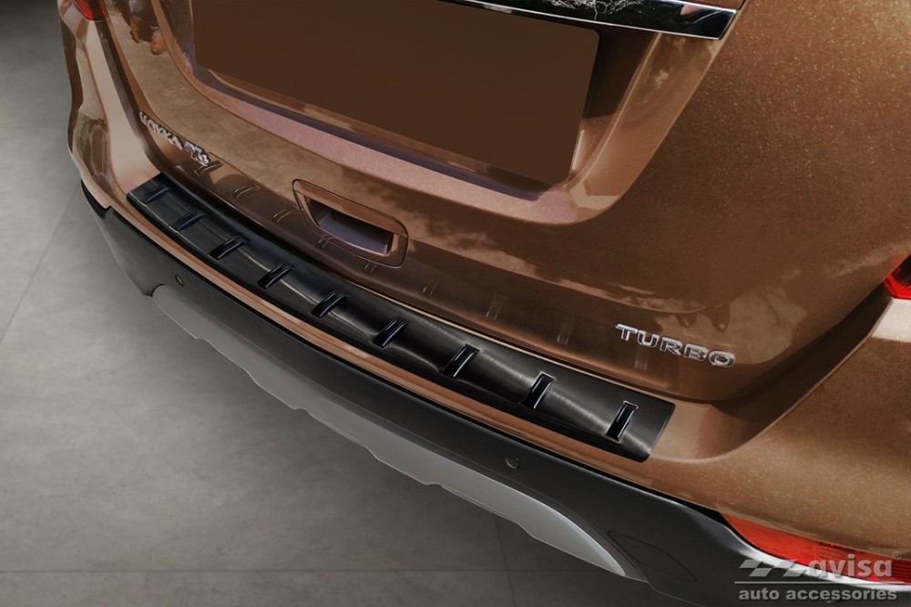 Чорна захисна накладка (ліства) Strong на задній бампер Opel Mokka X