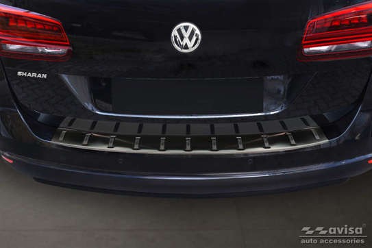 ЧОРНА НАКЛАДКА STRONG на задній бампер Seat Alhambra 2, VW Sharan 2