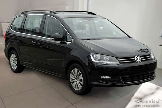 ЧОРНА НАКЛАДКА STRONG на задній бампер Seat Alhambra 2, VW Sharan 2