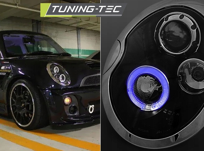 Чорні фари передні MINI COOPER дорестайл