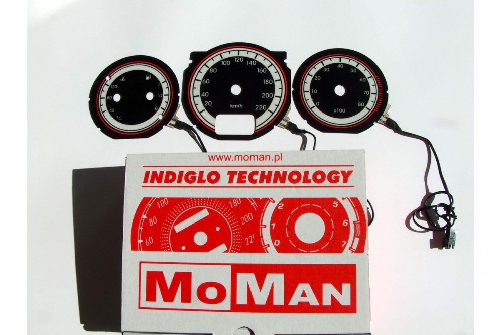 Тюнінгові накладки на шкали приладів Alfa Romeo 145, 146 варіант 1