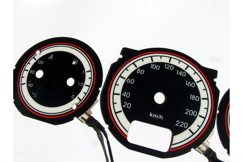 Тюнінгові накладки на шкали приладів Alfa Romeo 145, 146 варіант 1