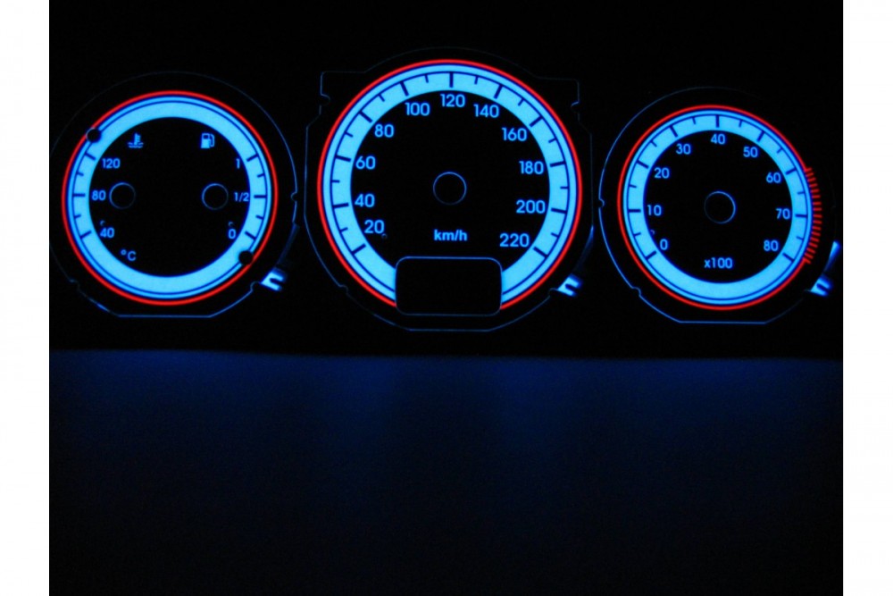 Тюнінгові накладки на шкали приладів Alfa Romeo 145, 146 варіант 1