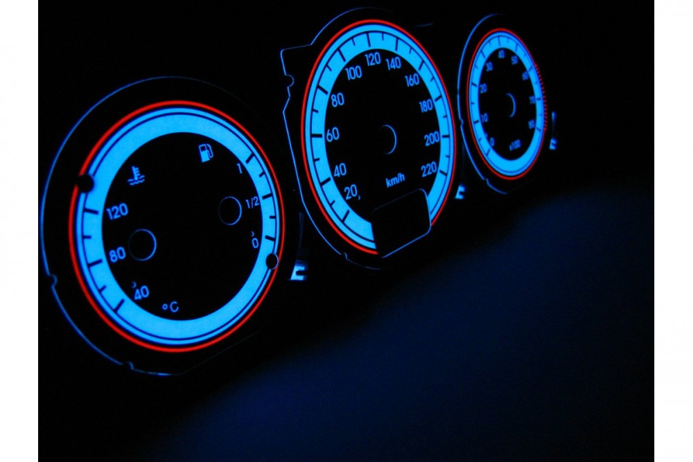Тюнінгові накладки на шкали приладів Alfa Romeo 145, 146 варіант 1