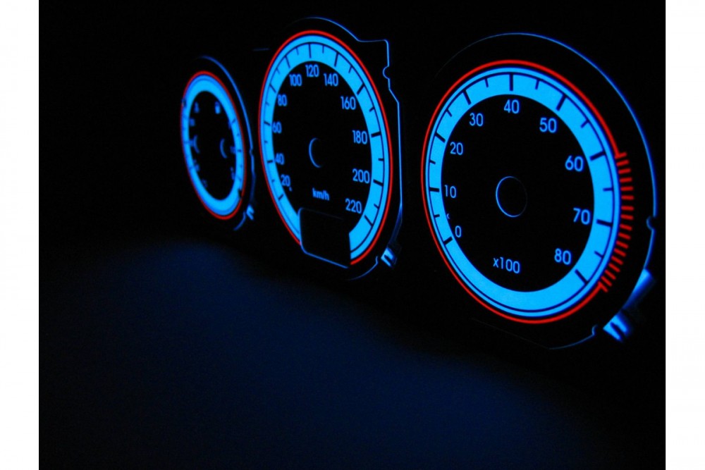 Тюнінгові накладки на шкали приладів Alfa Romeo 145, 146 варіант 1