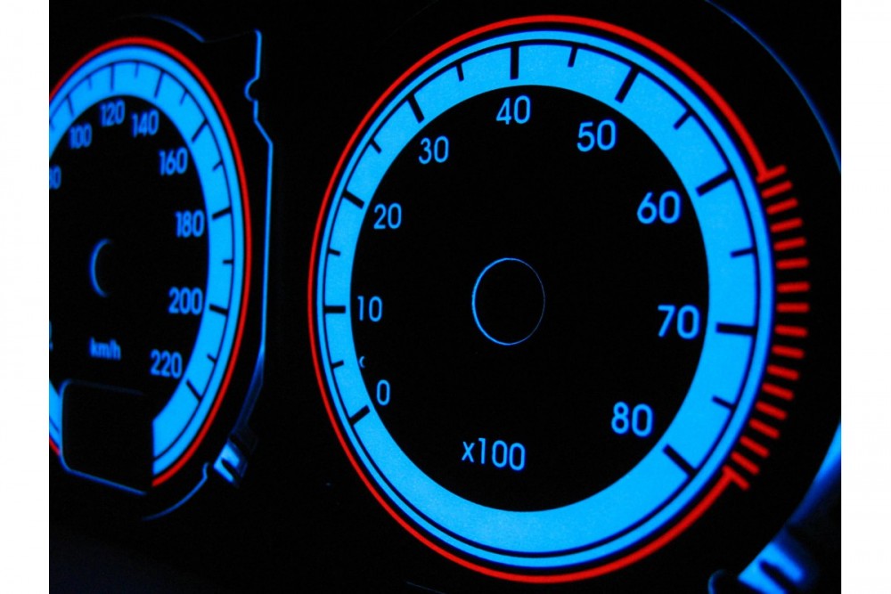Тюнінгові накладки на шкали приладів Alfa Romeo 145, 146 варіант 1