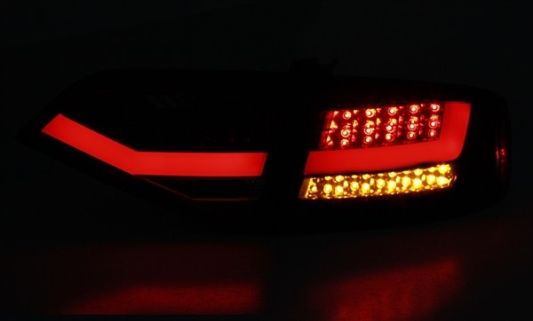 Ліхтарі діодні задні red smoke AUDI A4 B8 sedan дорестайл