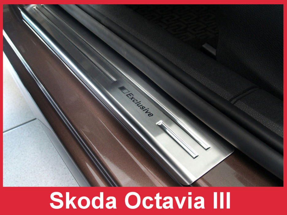 Захисні накладки на порожки Skoda Octavia III