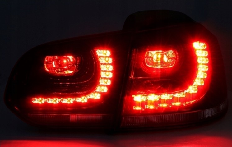 Диодные фонари задние VOLKSWAGEN GOLF 6 тонированные