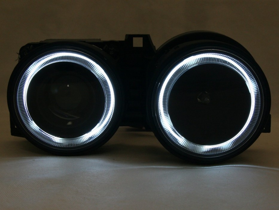 Фари передні BMW 3 E30 з лінзами та CCFL angel eyes