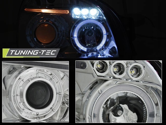 Хром фары передние с кольцами HYUNDAI TUCSON 04-10