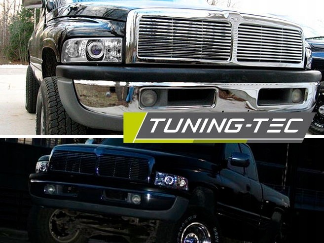 Тюнинговые фары передние с кольцами DODGE RAM 1994-2001