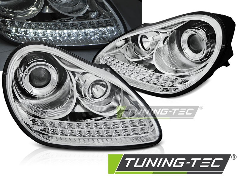 Передні тюнінгові фари під ксенон для Porsche Cayenne 2002-2006