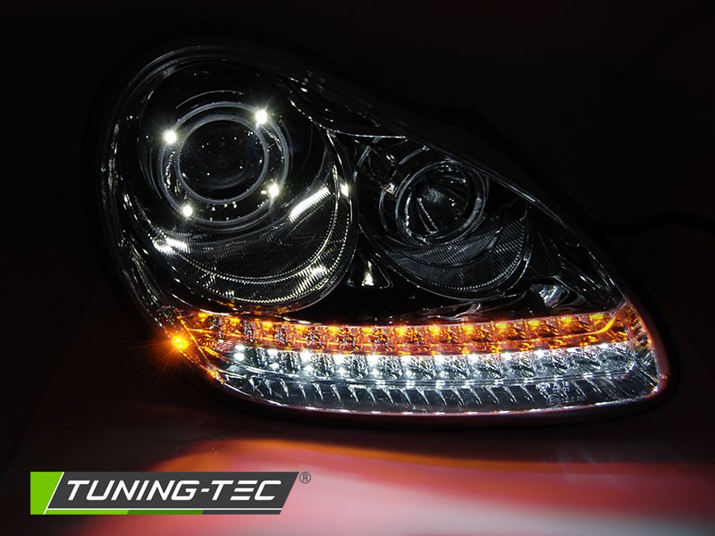 Передні тюнінгові фари під ксенон для Porsche Cayenne 2002-2006