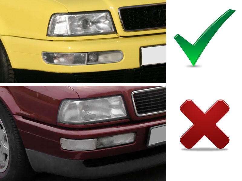 Тоновані повороти передні PORSCHE 911 (993) 93-98 / AUDI 80 CABRIO 94-02